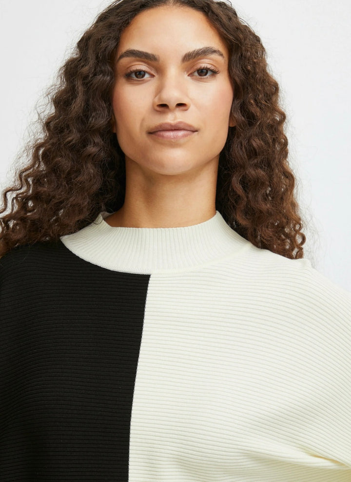 MMORLA RIB BAT JUMPER BIRCH MIX