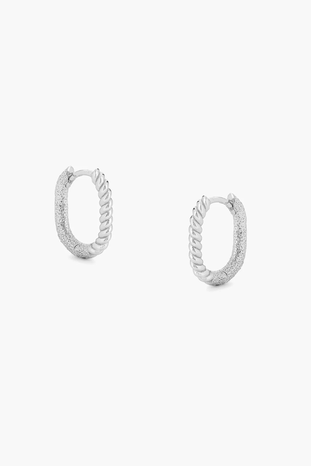 TWIST SILVER EARRINGS