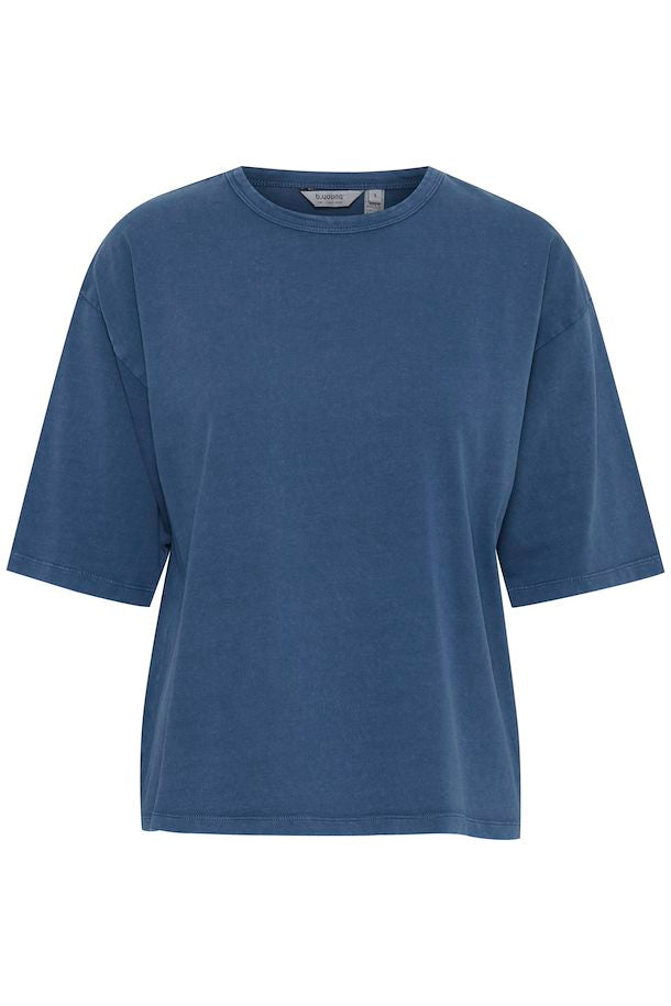 TRUE NAVY ROLLO SHORT SLEEVE T-SHIRT