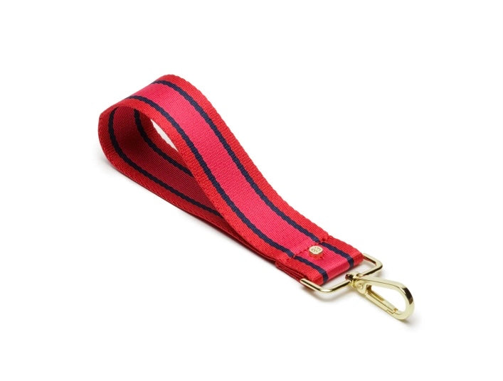 FUSCHIA RED STRIPES WRISTLET