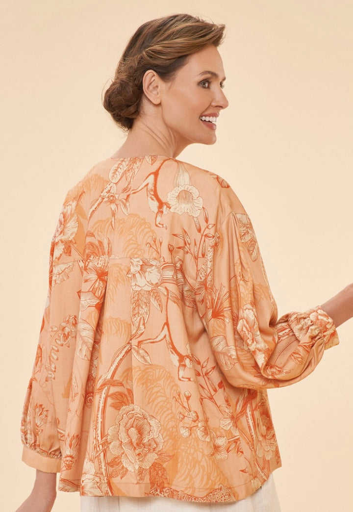 TOILE CORAL PUFF SLEEVE JACKET