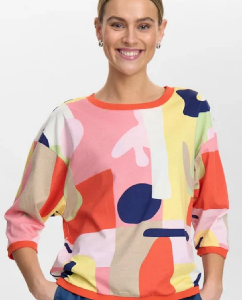 BRIGHED GWENNA BLOUSE FLAMINGO PINK