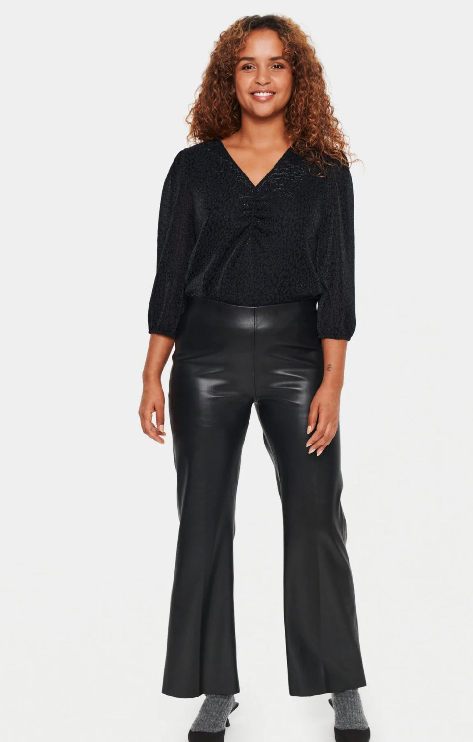 DOWIE SZ FLARED PANTS BLACK