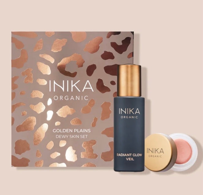 INIKA GOLDEN PLAINS DEWY SKIN SET