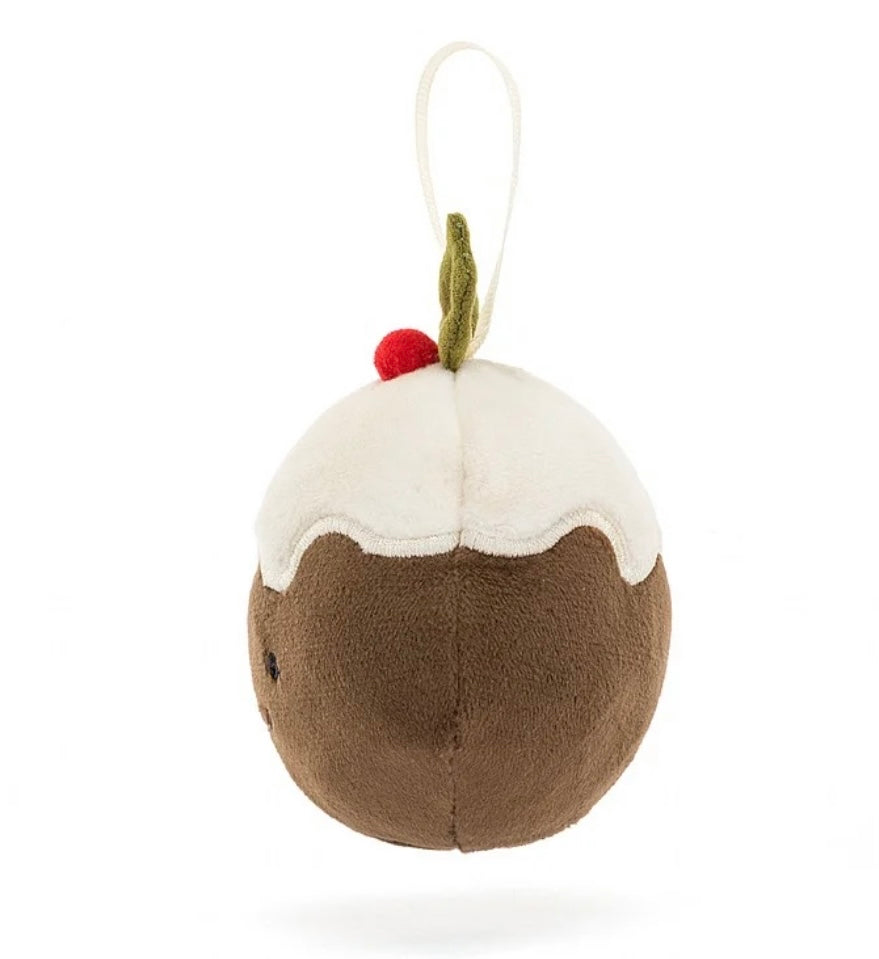 FESTIVE FOLLY CHRISTMAS PUDDING DECORATION