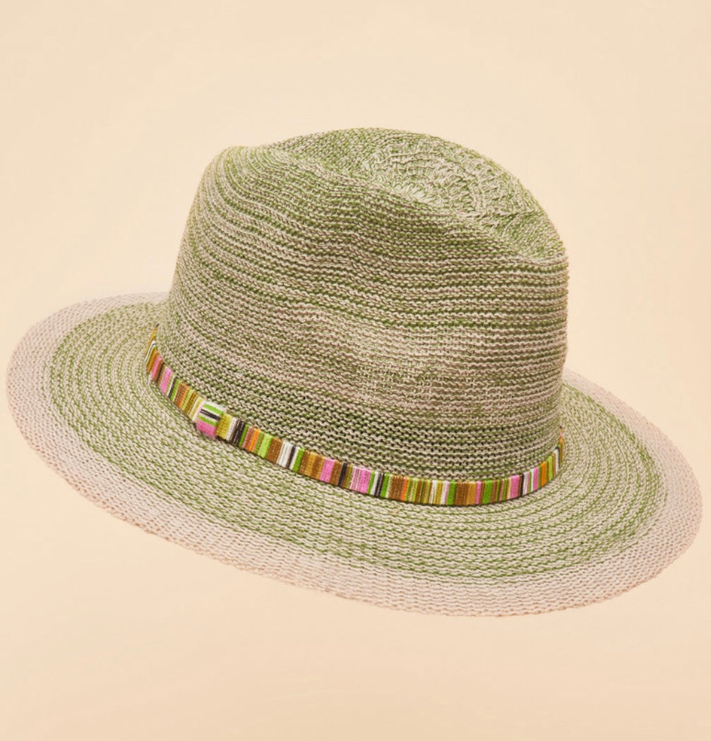 NATALIE FERN WITH SHIMMER BAND HAT