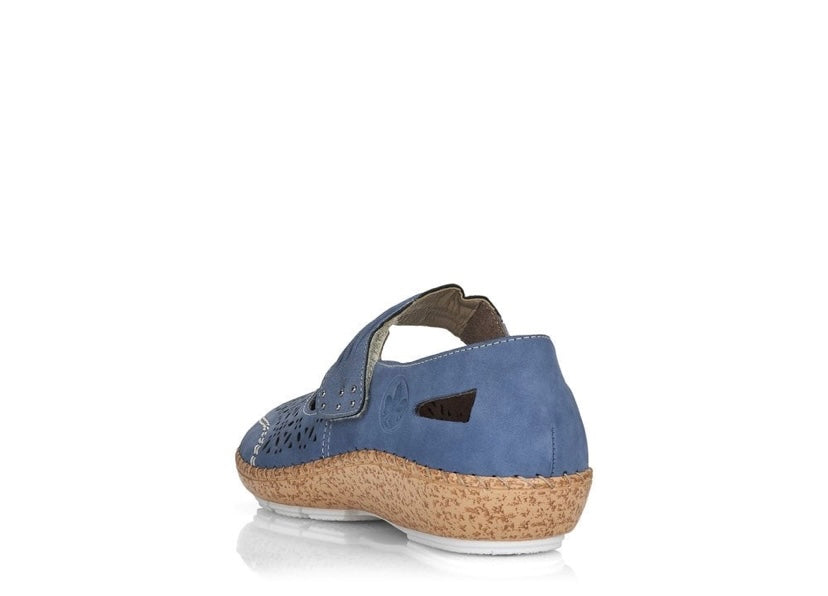 BLUE VELCRO STRAP SHOE