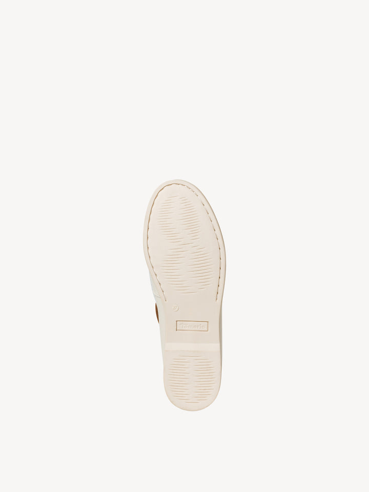 OFF WHITE LEATHER MOCCASIN
