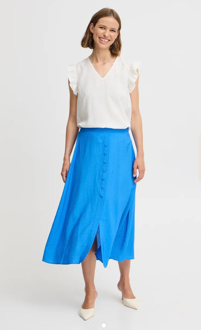 MARSHMALLOW HAILEY V NECK TOP