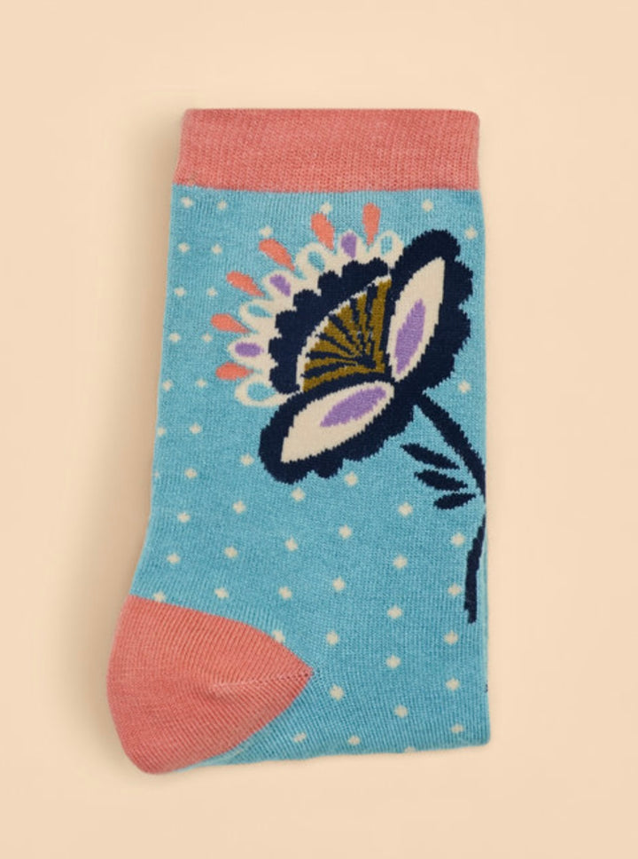 SCANDINAVIAN STEMS ANKLE SOCKS ICE BLUE