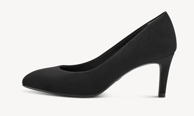 BLACK HEELD COURT SHOE