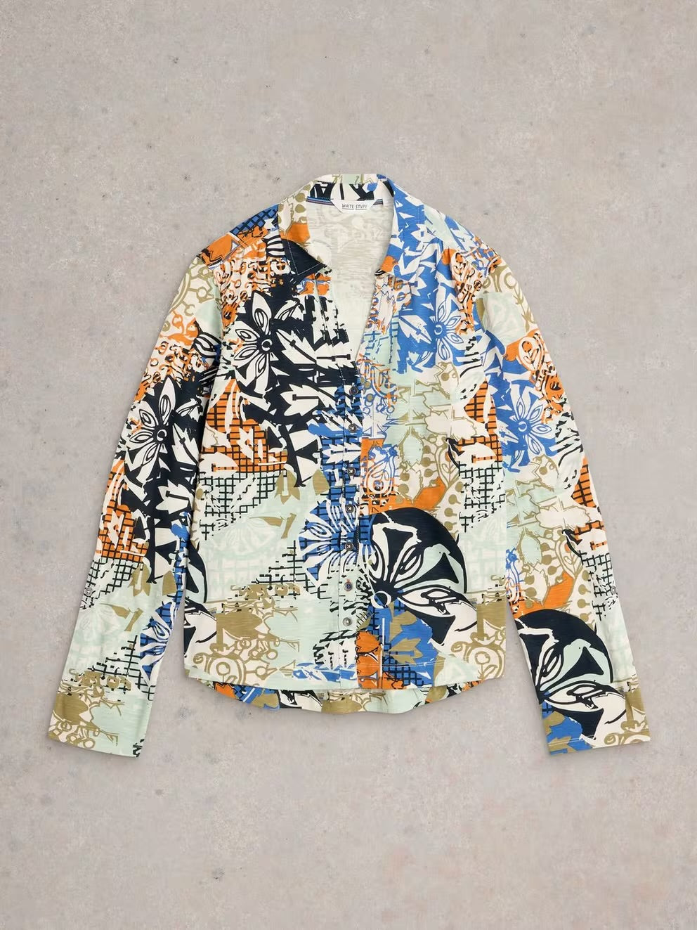 ANNIE JERSEY SHIRT ORANGE MLT
