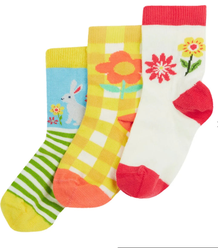 LITTLE SOCKS 3 PACK EASTER MULTI