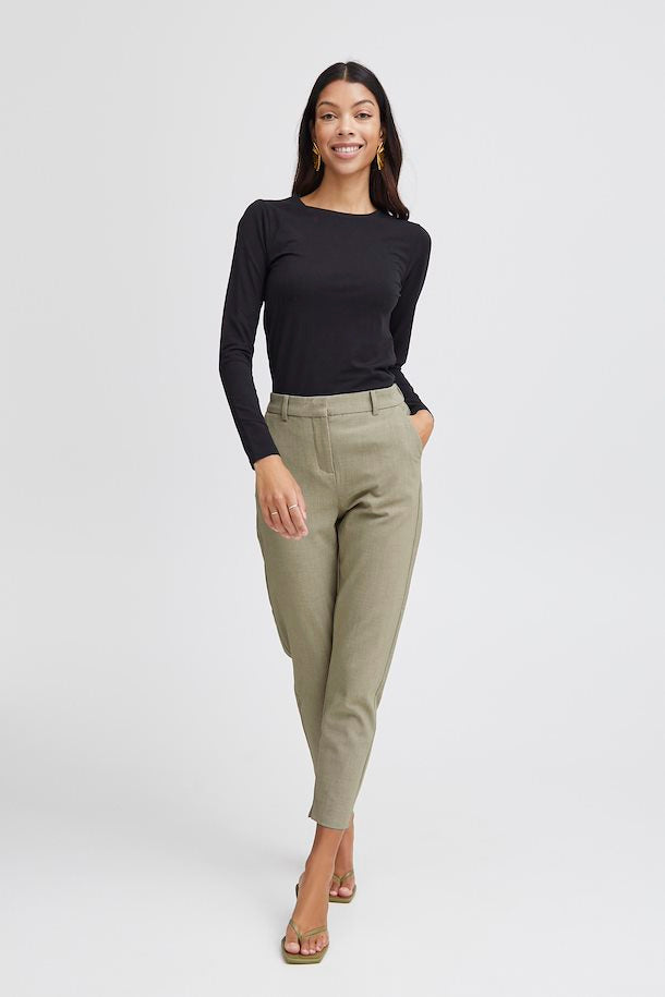 BLACK PAMILA LONG SLEEVE TOP