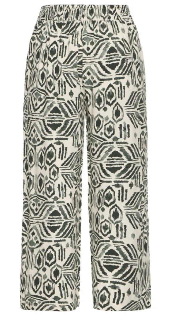 JOELLA CROP TROUSER ETHNIC SEA SPRAY