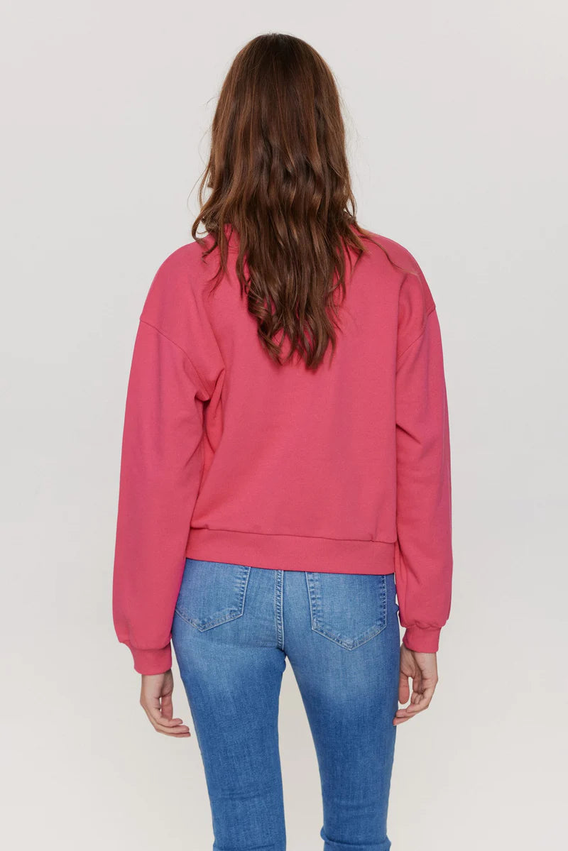 RASPBERRY SORBET MYRA SWEAT TOP