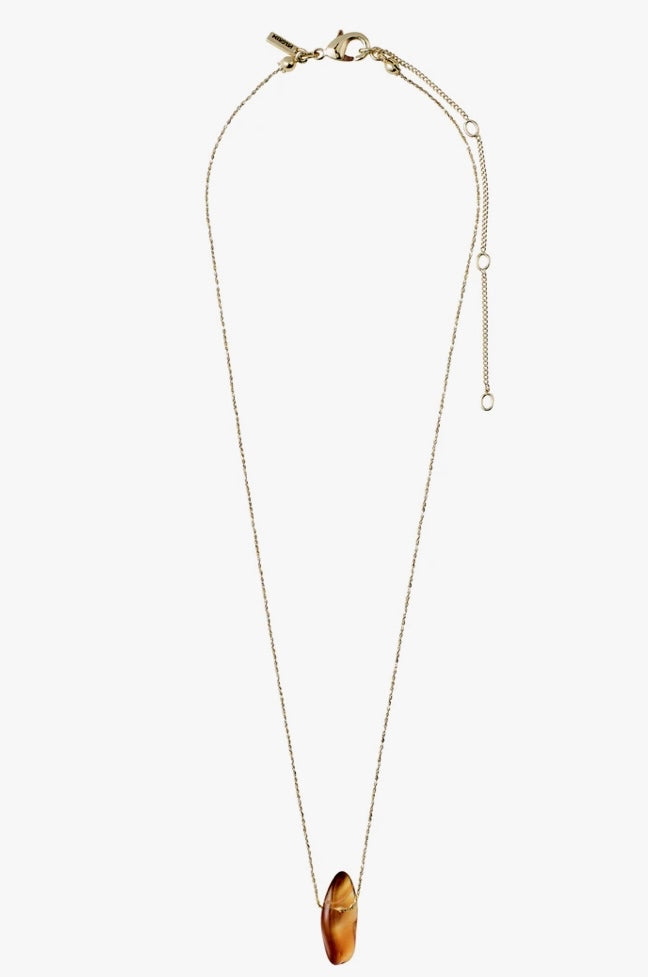 CHAKRA CARNELIAN GOLD PLATED NECKLACE