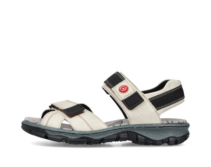 WHITE HOOK & LOOP SANDALS