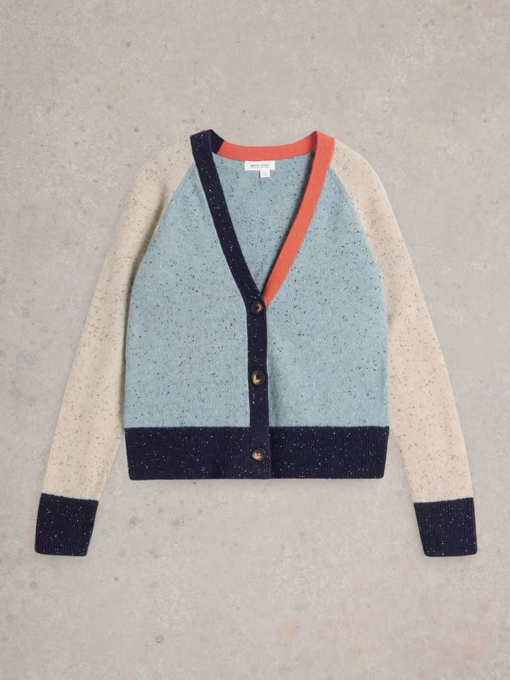 COLOURBLOCK NEP CARDI BLUE MULTI