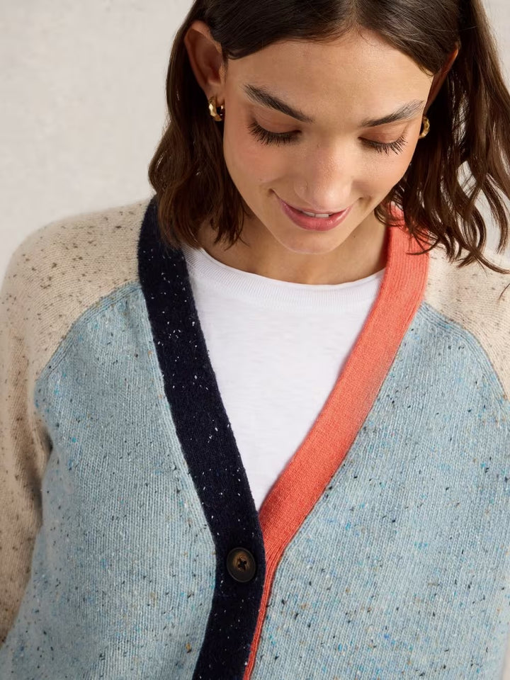 COLOURBLOCK NEP CARDI BLUE MULTI
