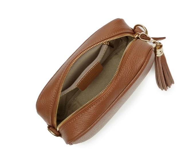 DARK TAN CROSSBODY BAG