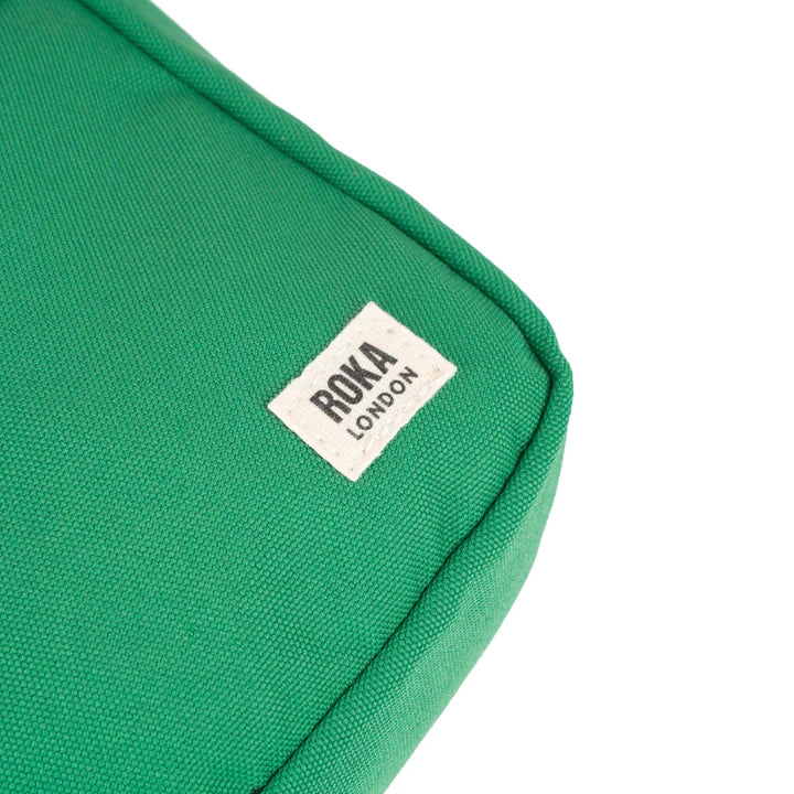 BOND RECYCLED SMALL MOUNTAIN GREEN CANVAS CROSSBODY BAG