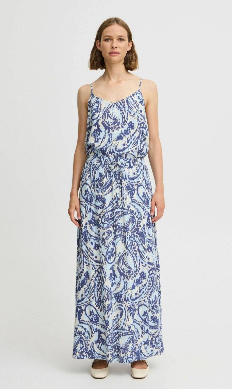 BLUE PAISLEY JOELLA MAXI SKIRT