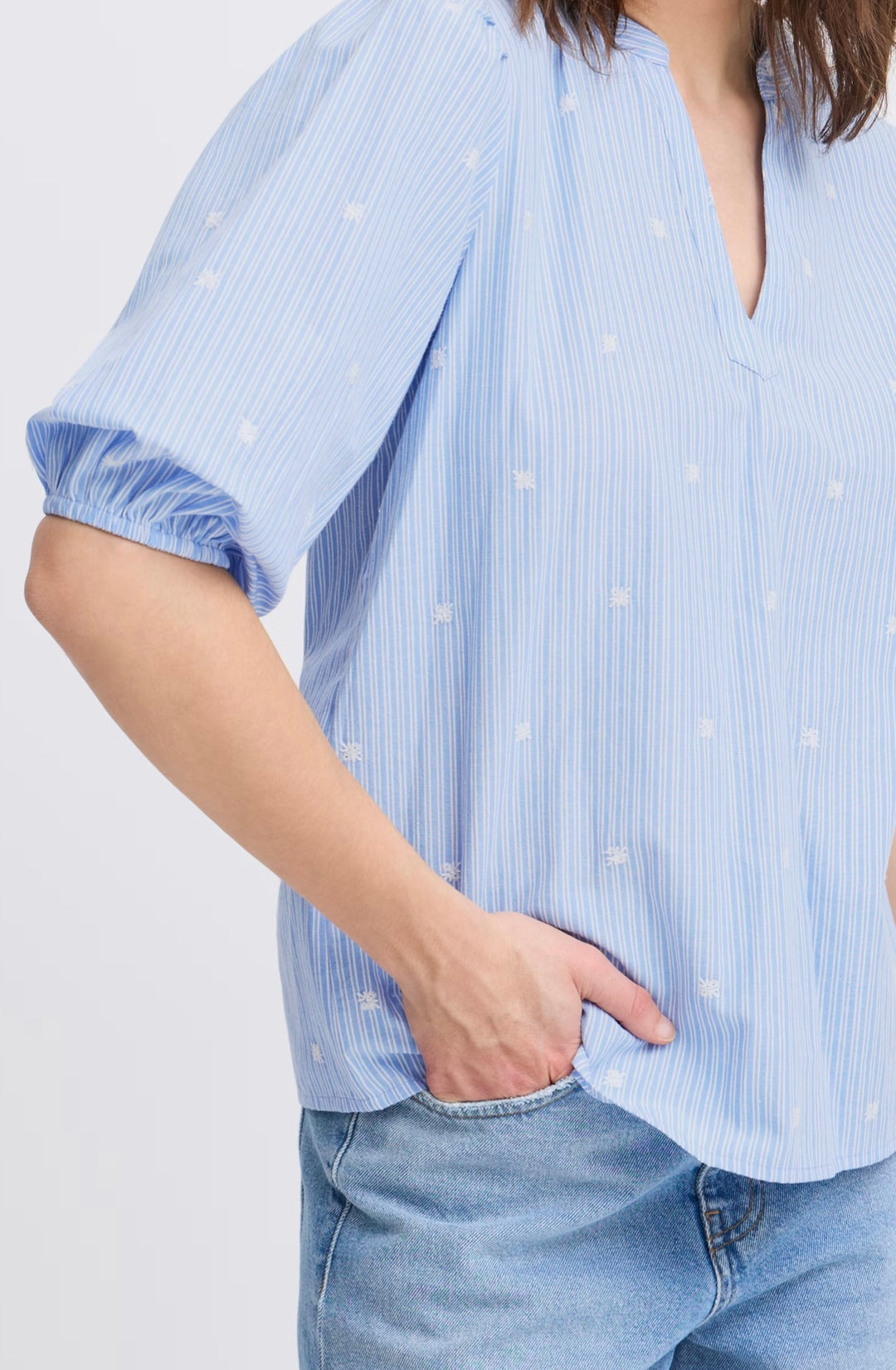 ISANI BLOUSE BLUE HORIZON MIX