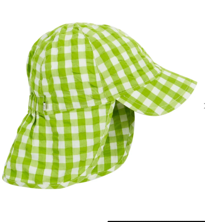 SEERSUCKER LEGIONNAIRES HAT, MACAW GINGHAM
