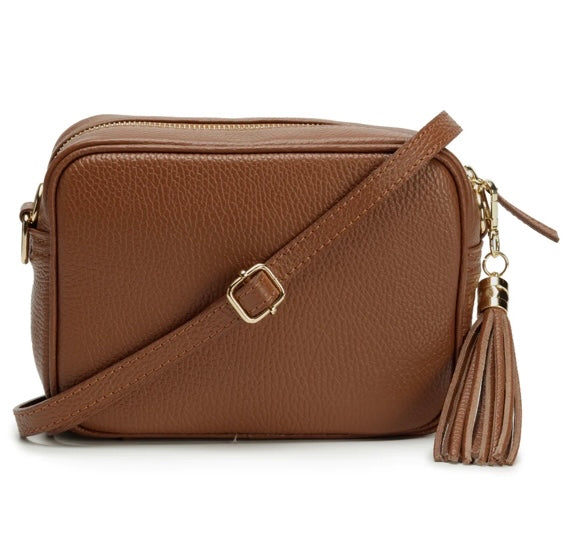 DARK TAN CROSSBODY BAG