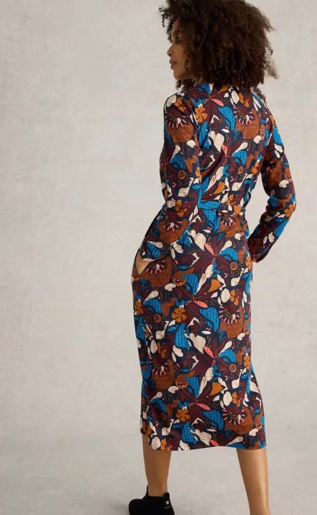 ANNIE JERSEY SHIRT DRESS