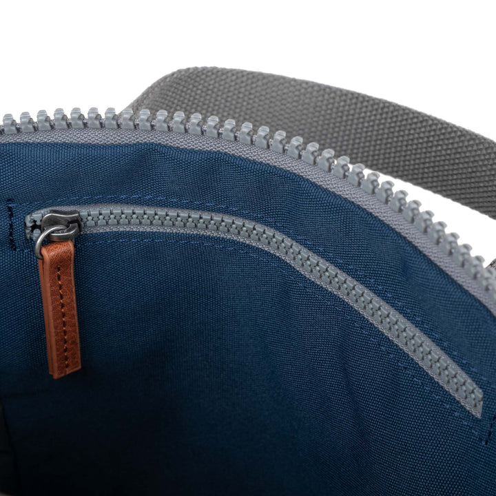 FINCHLEY A RECYCLED MEDIUM DEEPBLUE CANVAS BACKPACK