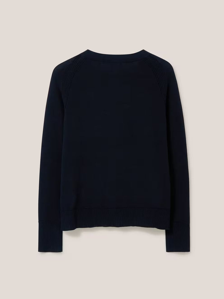 LULU CARDI PURE BLK