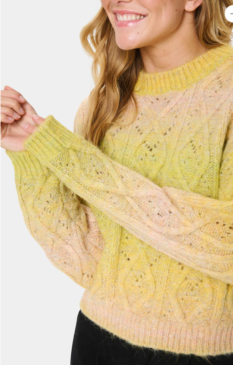 MORGAN SZ PULLOVER MISTED YELLOW MELANGE