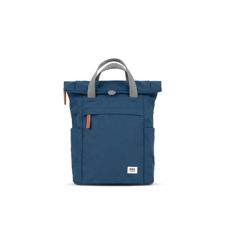 FINCHLEY A RECYCLED MEDIUM DEEPBLUE CANVAS BACKPACK