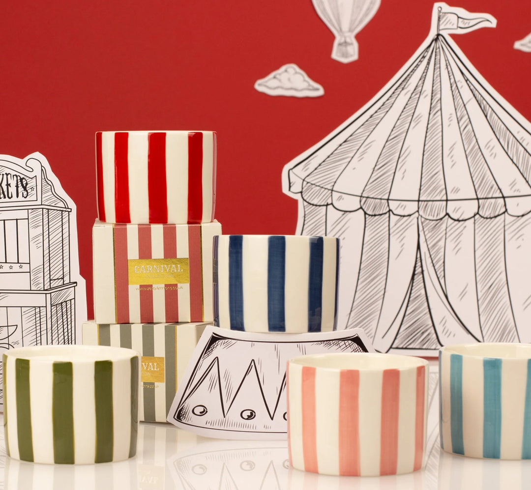 FIREBREATHER TOMATO LEAF SCENTED CERAMIC CANDLE