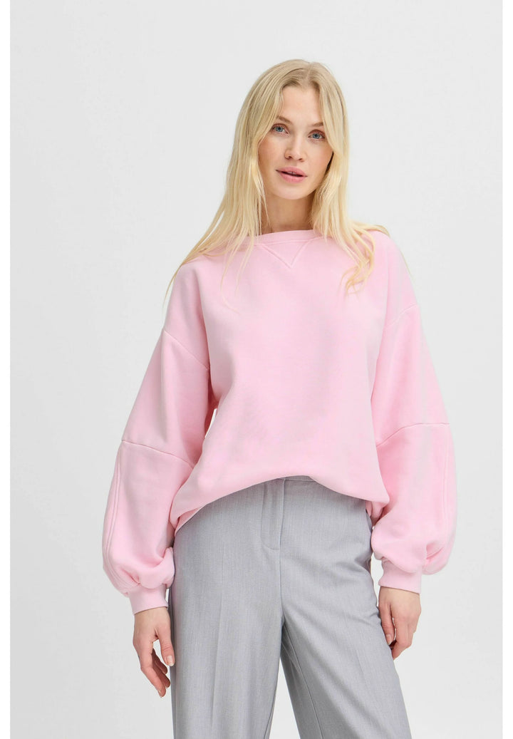 ROSEATE SPOONBILL PINK STANA SWEAT TOP