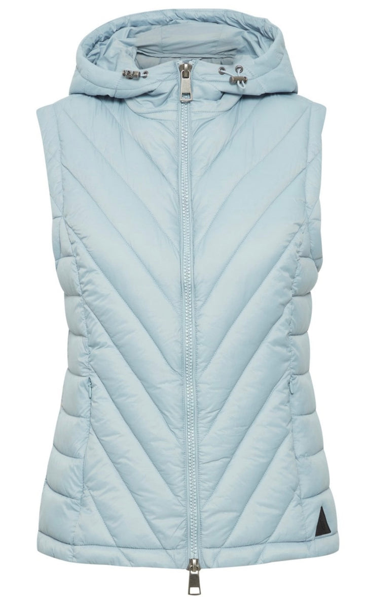 DUSTY BLUE AMALLA PADDED WAISTCOAT