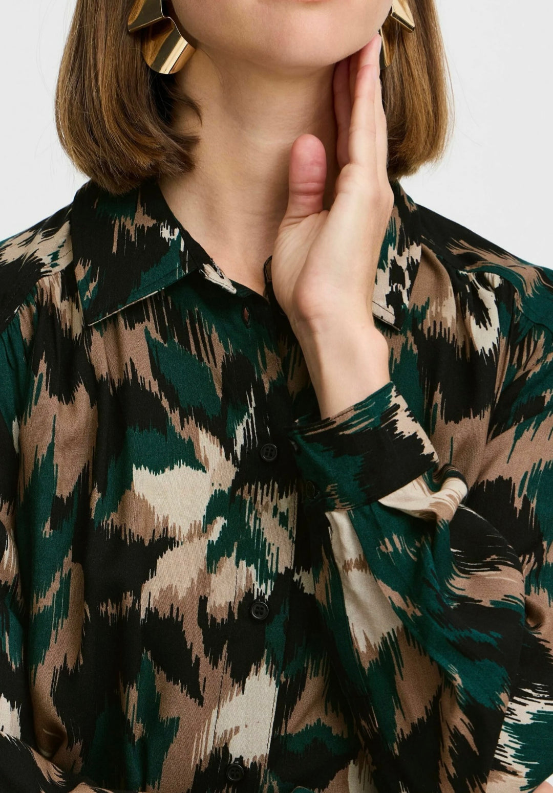 SEA MOSS FLOWER MIX JOSA CUFF SHIRT