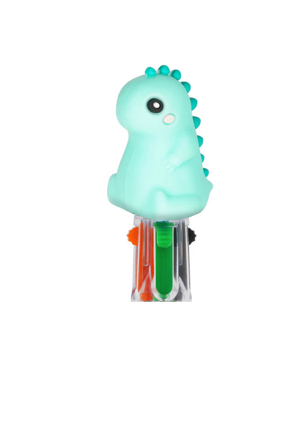 MINI 4-COLOUR BALLPOINT PEN- MINI MAGIC RAINBOW -DINO