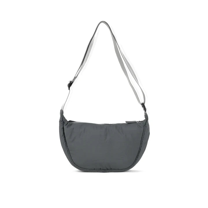 FARRINGDON TASLON CHARCOAL RECYCLED NYLON CROSSBODY BAG