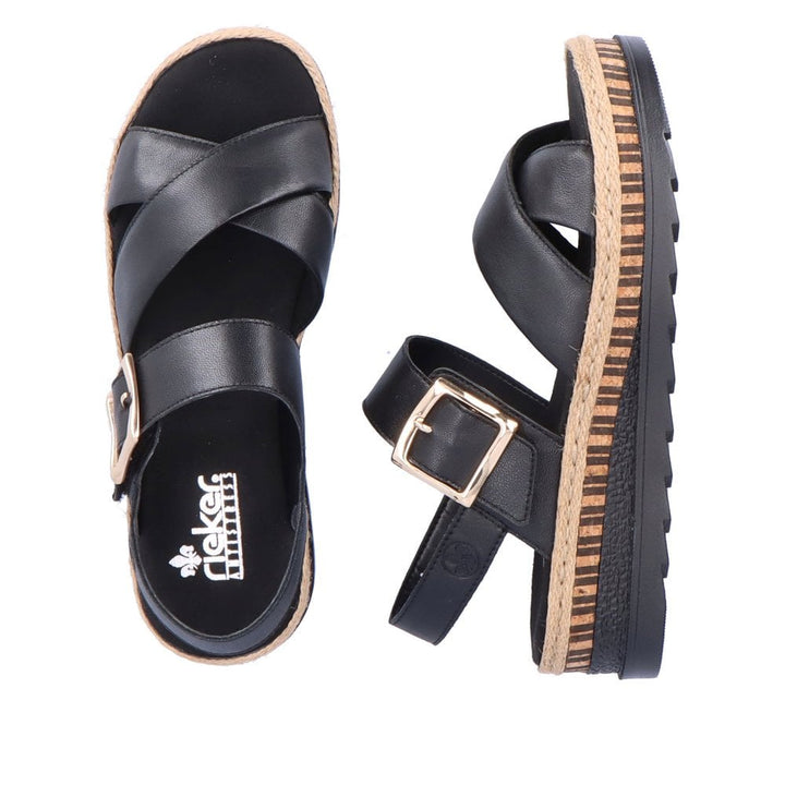 V7951-00 LADIES' SANDALS BLACK SEITL. ANFLECHTER