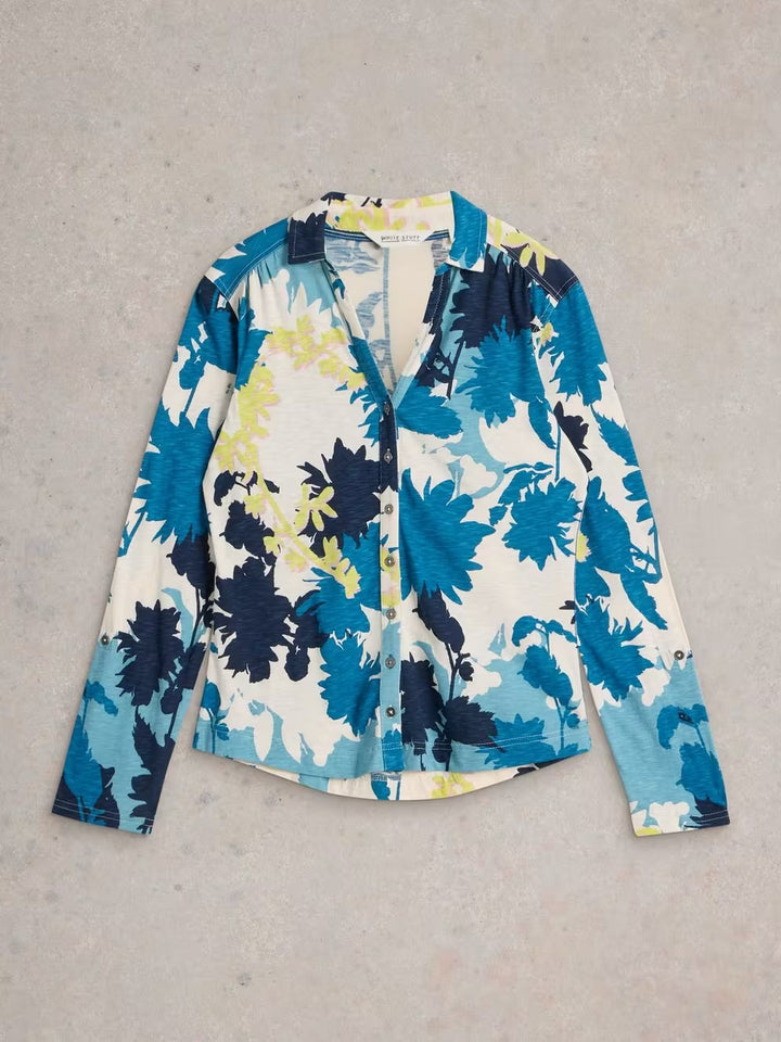 ANNIE JERSEY SHIRT WHITE MLT