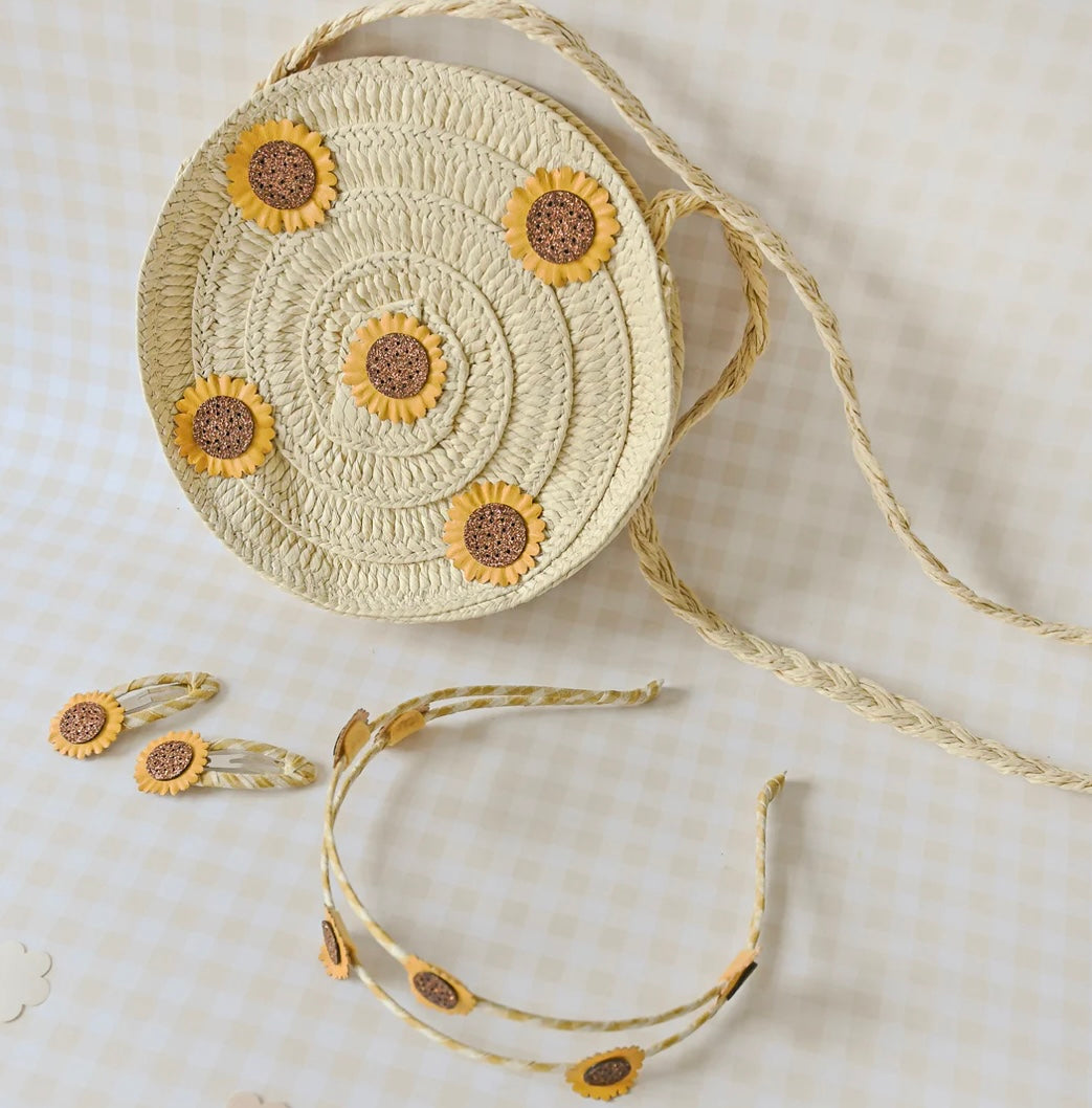 SUNFLOWER BASKET BAG