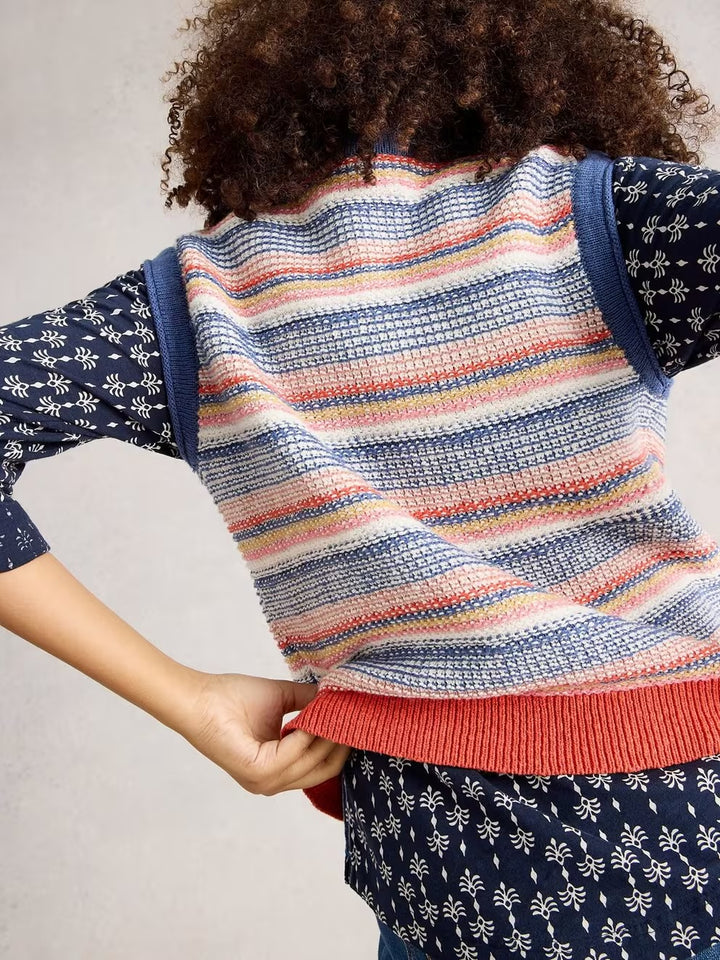 TARA TEXTURE TANK BLUE MLT