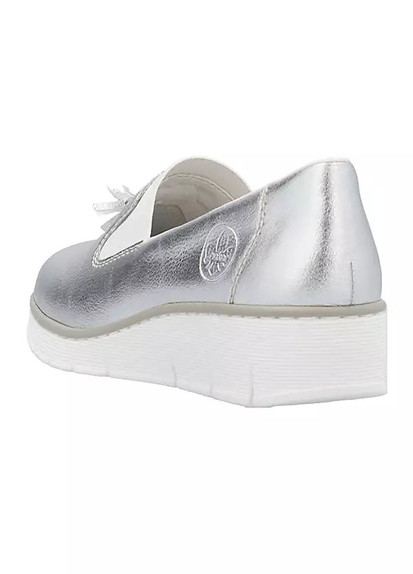 53751-90 LADIES SHOES SILVER/PLATINUM SEITL. ANFLECHTER