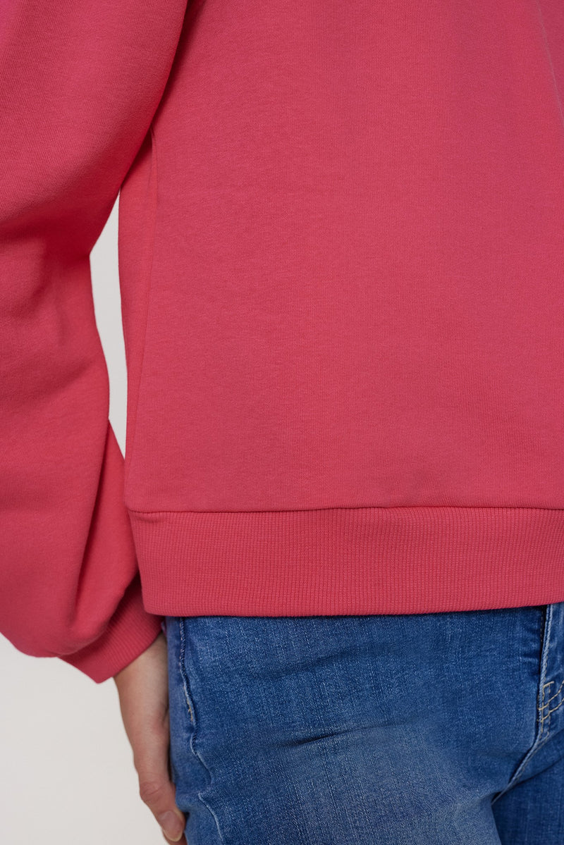 RASPBERRY SORBET MYRA SWEAT TOP