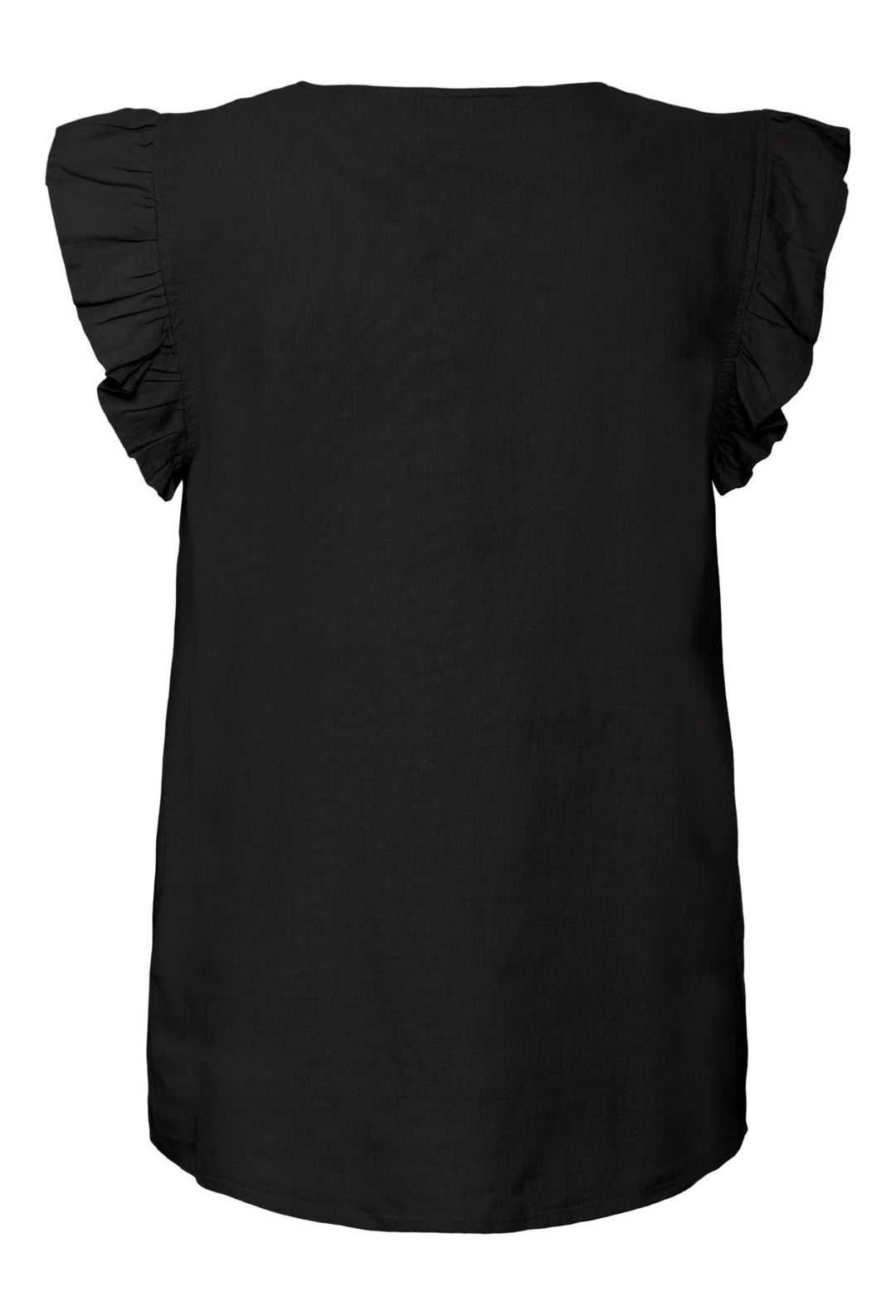 FALAKKA RUFFLE SHIRT BLACK
