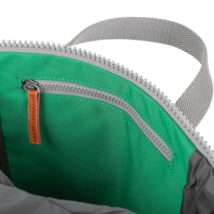 FINCHLEY A RECYCLED MEDIUM MOUNTAIN GREEN CANVAS BACKPACK