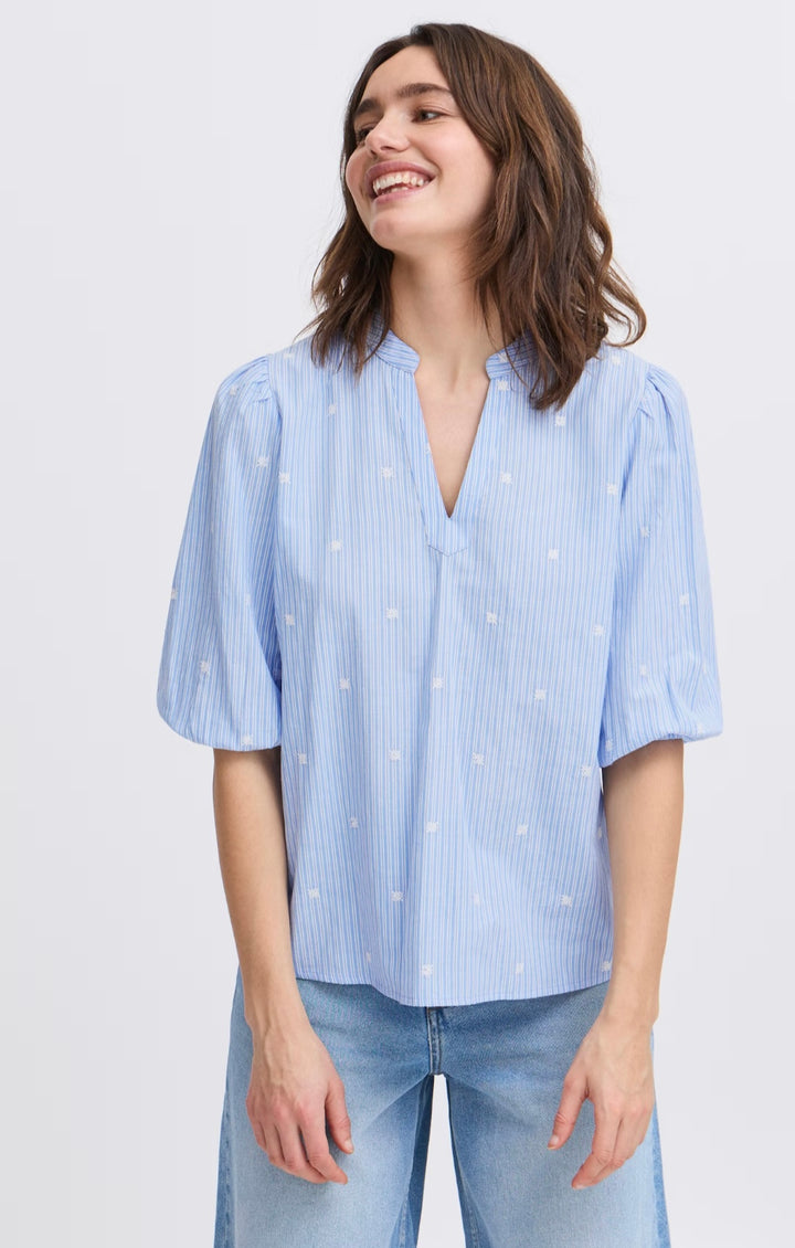 ISANI BLOUSE BLUE HORIZON MIX